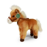 Rappa cheval en peluche brun debout 30 cm éco-responsable