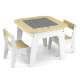 Table et chaises pour enfants MILLY MALLY Olaf Blocks, blanc