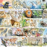 Puzzle Ours et paresseux 1000 pièces GIBSONS