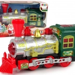 Locomotive de Noël avec Lumières et Sons sur Piles