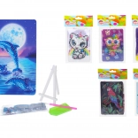 set créatif diamond painting 10 × 15 cm avec support