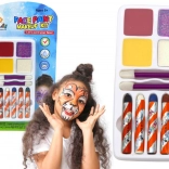 Kit de peinture pour le visage, crayons, paillettes, pinceaux
