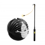 Lampion d’Halloween Fantôme avec baguette lumineuse
