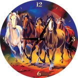 Puzzle horloge Chevaux 570 pièces avec cadre