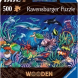Puzzle en bois Monde sous-marin – 500 pièces