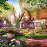 Trefl puzzle Premium Plus Tea Time – chalet féerique 1000 pièces