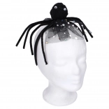 Serre-tête de carnaval avec araignée noire