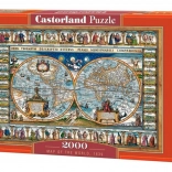 Puzzle 2000 pièces Carte du monde 1639