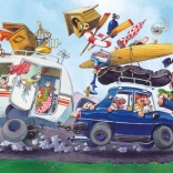 Heye puzzle Cartoon Classics : Départ en vacances – 500 pièces