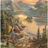 Puzzle SCHMIDT vue sur le lac 500 pièces