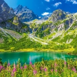 Puzzle 1000 pièces Zelené Pleso, Tatras, Slovaquie