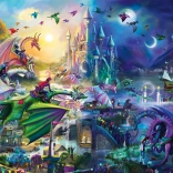 Puzzle de Compétition du Dragon Nocturne 1000 Pièces