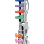 Clarinette argentée avec 8 clés