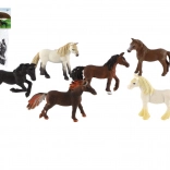 Set de petits chevaux en plastique 6 pcs (6–7 cm)
