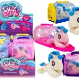 Petit licorne avec sac de transport - Jouet en peluche