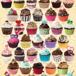 Puzzle Eurographics Petits Gâteaux au Chocolat 1000 pièces