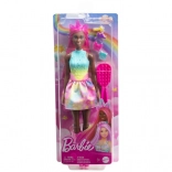 Barbie licorne – poupée aux cheveux extra longs avec accessoires de coiffure