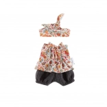 Tunique avec short et ceinture pour poupée 38 cm – prairie fleurie