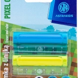 ASTRA règle avec gomme 2-en-1 Pixel One 5 cm (2 pcs)