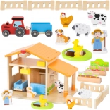 VIGA Ferme en bois avec maison et tracteur