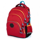 Sac à dos étudiant Oxy Scooler rouge