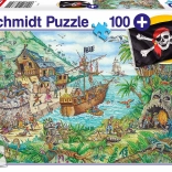 Puzzle Schmidt Dans la baie des pirates 100 pièces avec cadeau