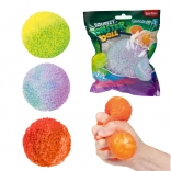 Balle anti-stress à presser avec surface moussue 7,5 cm