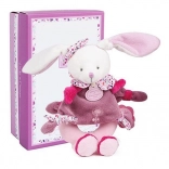 Coffret cadeau Hochet en peluche lapin