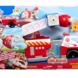 Pat’ Patrouille camion de pompiers Marshall – grand véhicule interactif avec projectiles et mini véhicule de secours