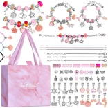 Kit créatif pour fabriquer des bracelets avec pendentifs et perles