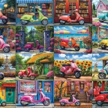 EUROGRAPHICS puzzle 16 scooters, 1000 pièces