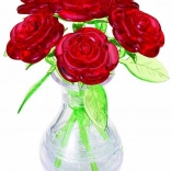 Puzzle cristal 3D bouquet de roses, 47 pièces