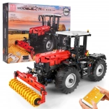 Kit RC tracteur rouge 2716 pièces avec accessoires interchangeables