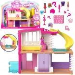 Mattel mini BarbieLand maison de poupée avec poupée, animal de compagnie et accessoires