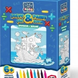 Puzzle à colorier division - 100 pièces