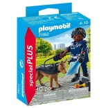 Figurine Playmobil Special Plus policier avec chien de service