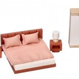 Meubles pour maison de poupée - chambre à coucher