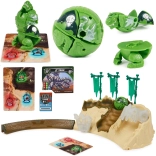 Bakugan Training Set avec figurine verte Titanium Trox de Spin Master – jeu stratégique et arène d’entraînement