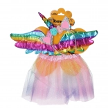set de carnaval licorne avec ailes et jupe