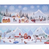 Décoration de fenêtre Noël 59,5 × 21 cm