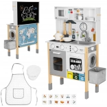 Cuisine interactive en bois 9-en-1 avec machine à laver et tableau Woopie Green