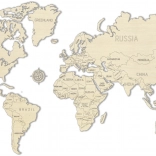 Carte en bois du monde WOODEN CITY grande