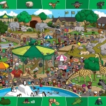 Eurographics Spot & Find – une journée au zoo, puzzle 100 pièces