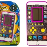 Jeu électronique de poche en forme de téléphone – rose