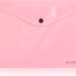 pochette à bouton-pression A5 PASTELINI rose