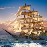 Puzzle 1500 pièces Navigation au crépuscule