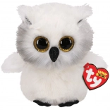 TY Beanie Boos Mascotte - Chouette Austin 24 cm Blanc