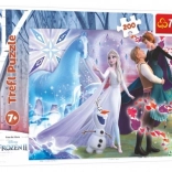 Puzzle 200 pièces – monde magique des sœurs DISNEY FROZEN Trefl
