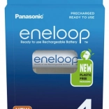 Batteries rechargeables Eneloop AA 2000 mAh, lot de 4