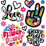 Autocollant thermocollant Force des Fleurs petite planche